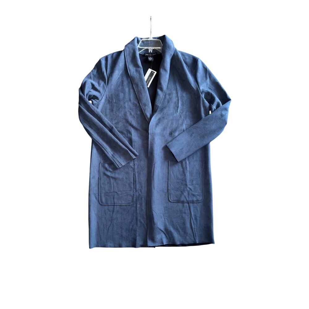 NWT Joan Vass XL open cardigan navy